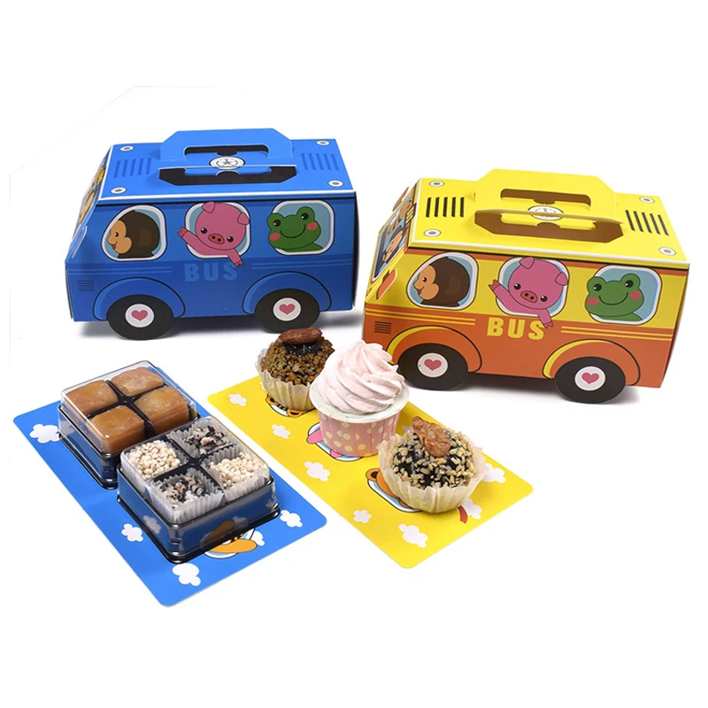 Food Snacks For Party - 6 STKS Geschenkdoos Verpakking Handvat Taart