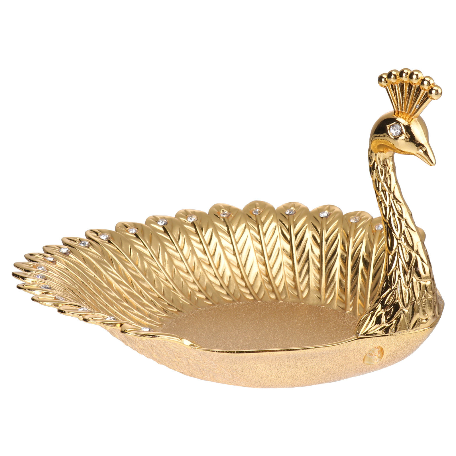 Food Snacks Options - 1 stuks gouden fruitschaal van zinkleger,