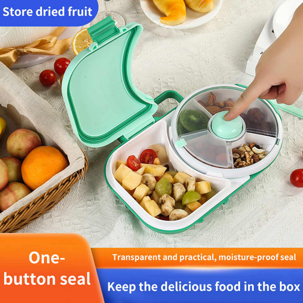 Soft Food Snacks Kids - Draaibare snackbox voor kinderen met handvat,