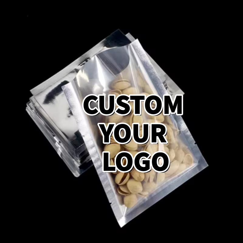 Food Snacks For Party - 100-pack zilver glanzende platte zakjes -