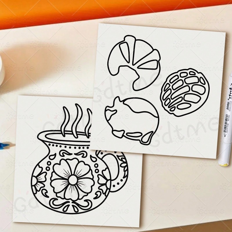 Bold Easy Mexican Treats Kleur - Food Y Snacks Coloring Book recensie en prijs
