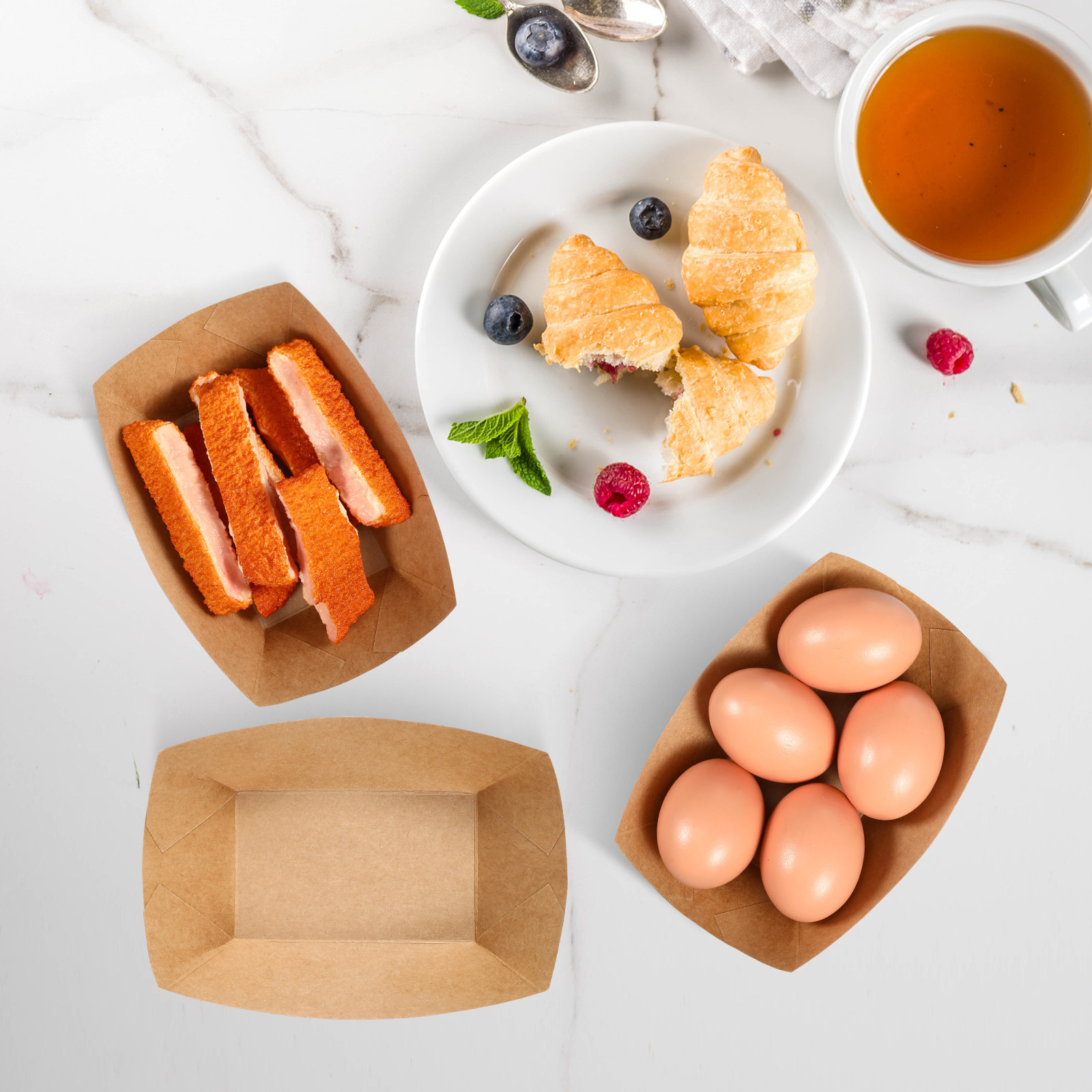 50 stuks wegwerp voedselbakjes - Food Snacks For Party recensie en prijs