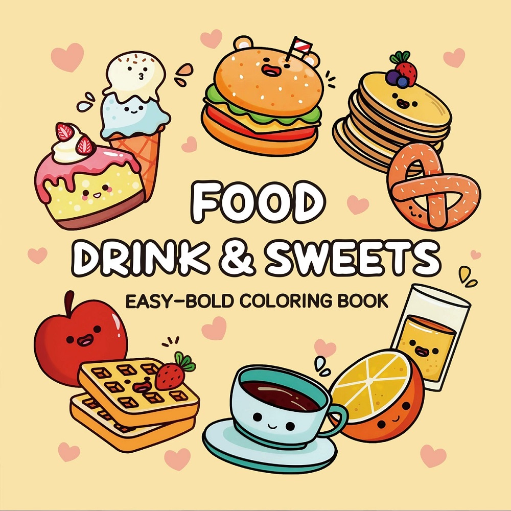 Eten, drank en snoep Gemakkeli - Food Y Snacks Coloring Book recensie en prijs