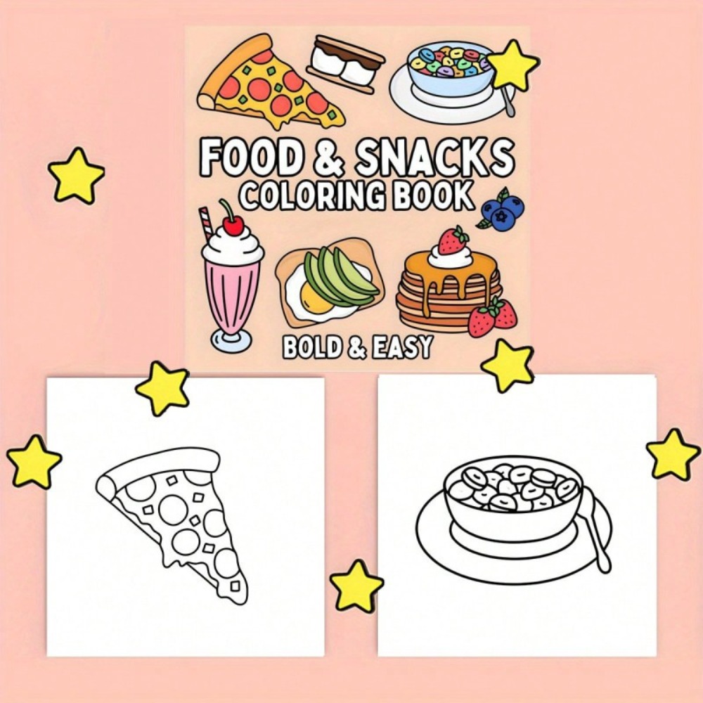 Voedsel en snacks Kleurboek Bo - Food Snacks Coloring Book recensie en prijs