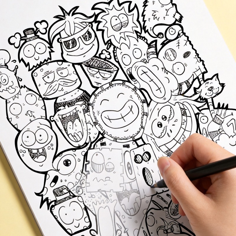 Een handgetekend kleurboek voo - Food Y Snacks Coloring Book recensie en prijs