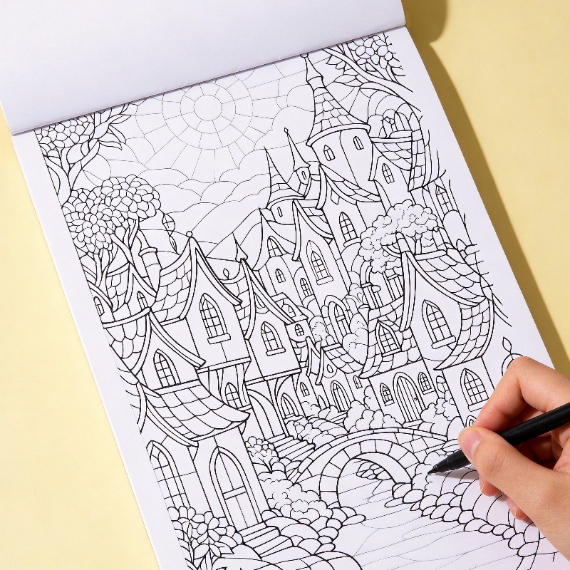 Een handgetekend kleurboek voo - Food Y Snacks Coloring Book recensie en prijs