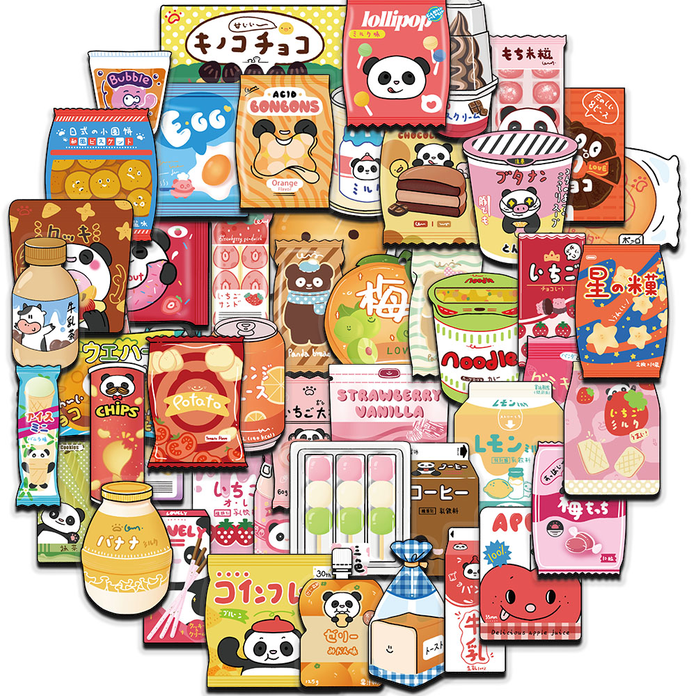 50 stuks voedselstickers voor  - Food Snacks For Party recensie en prijs
