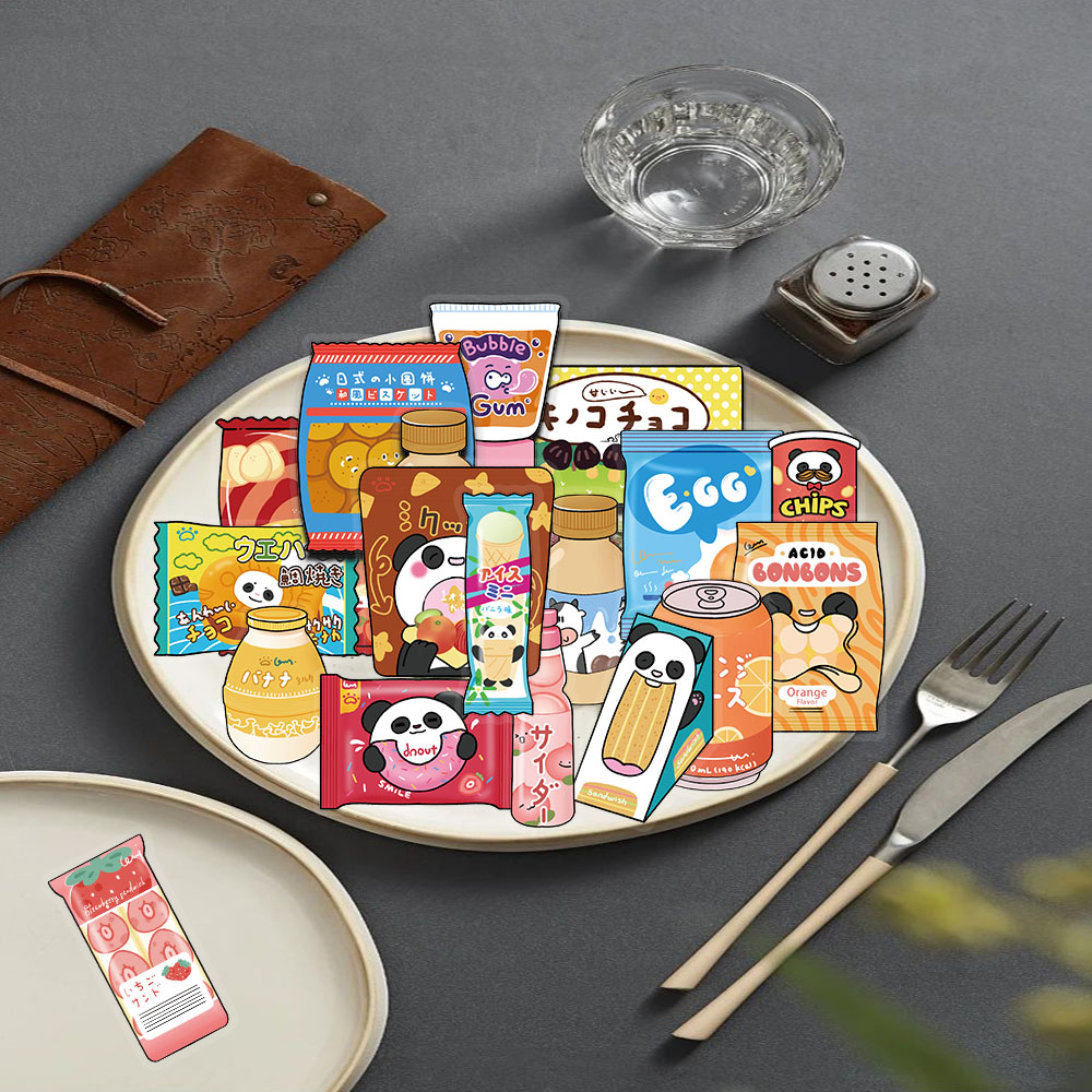 50 stuks voedselstickers voor  - Food Snacks For Party recensie en prijs